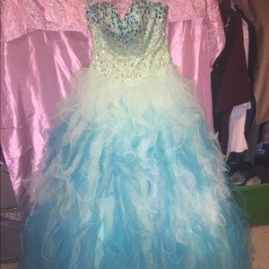 Ombre Quinceañera Dress